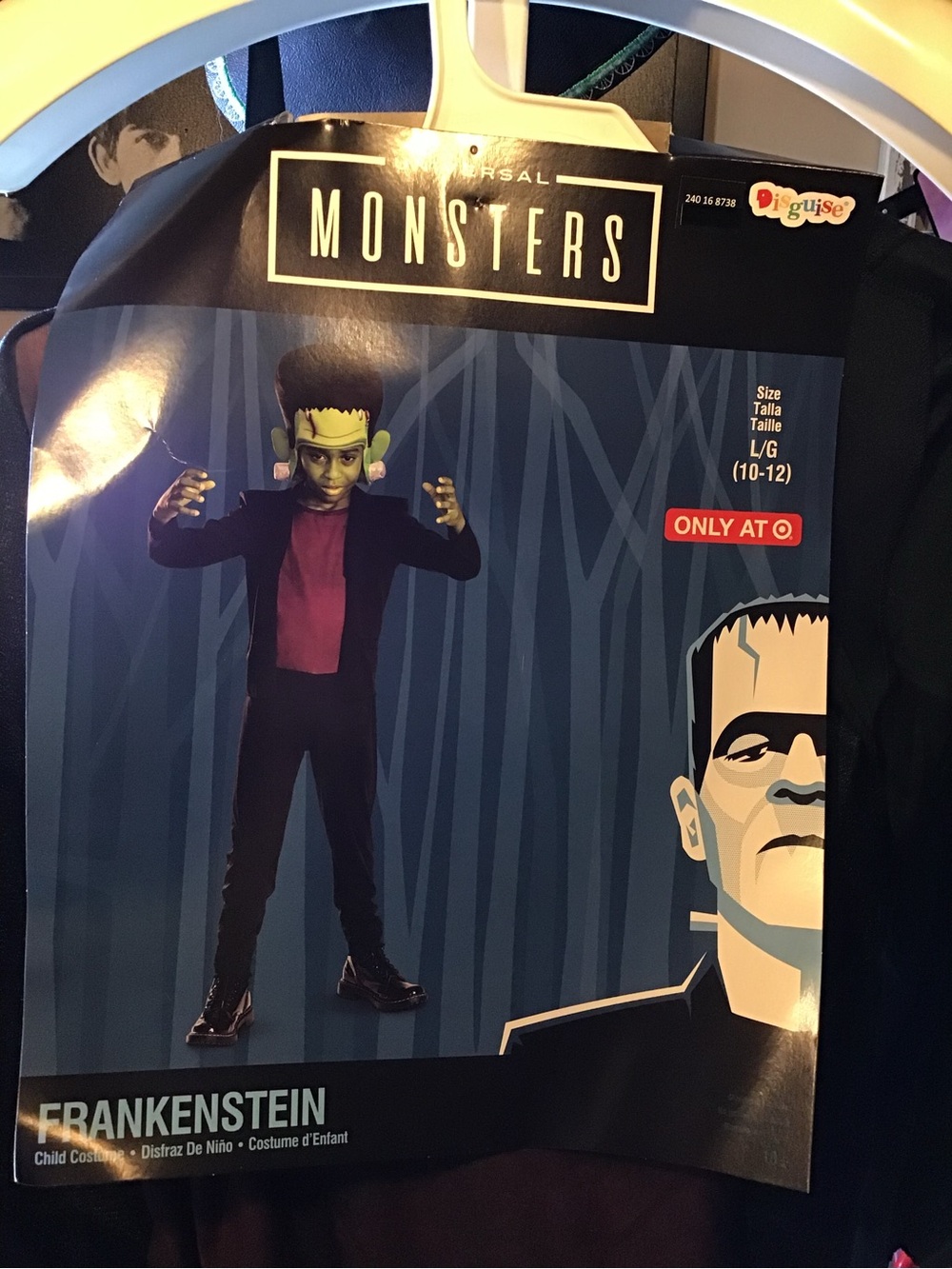 Universal monsters Frankenstein child costume size large 10/12 -New